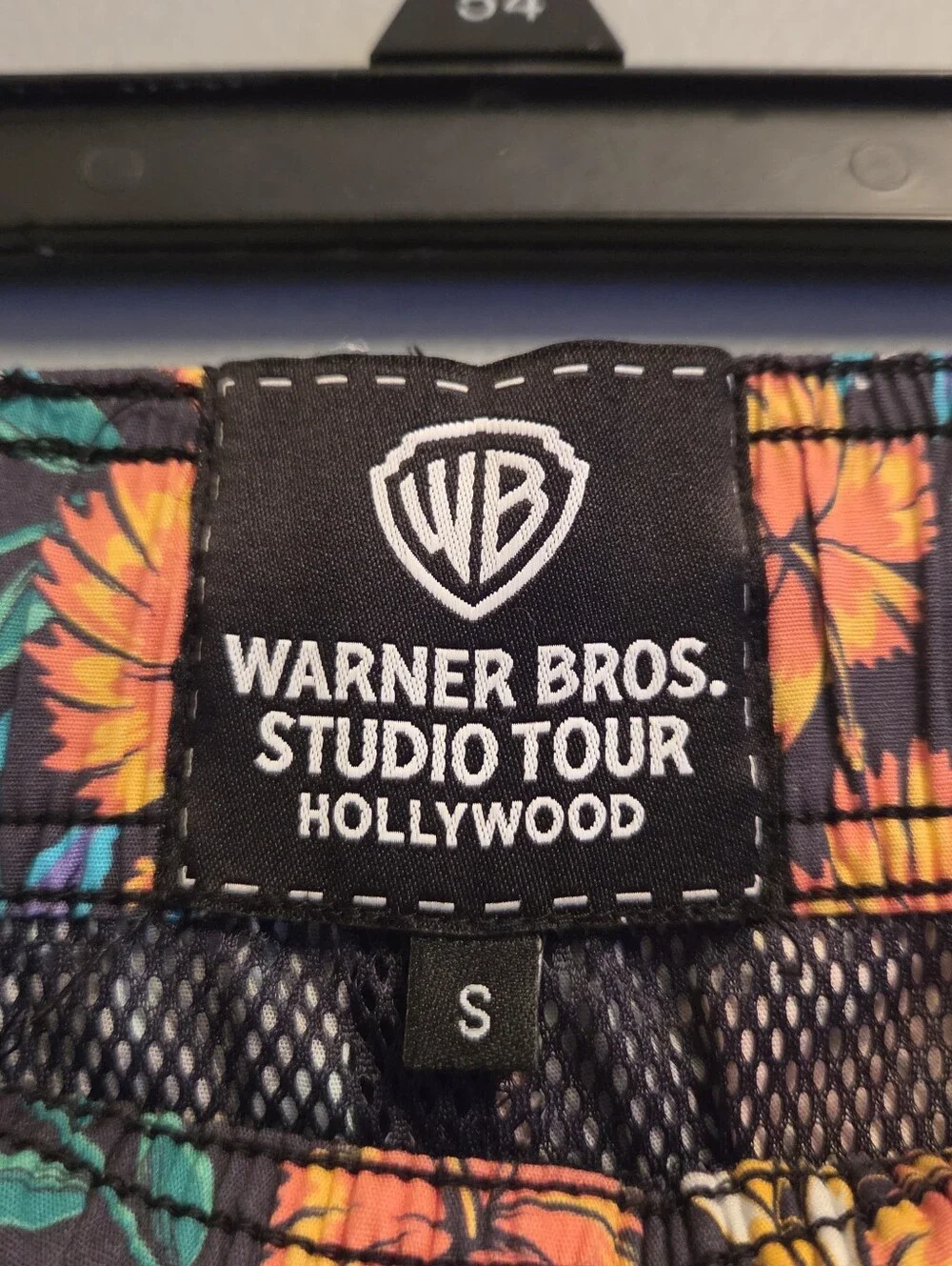 Aquaman DC Warner Bros Floral Hawaiian Swim Trunks Mens NWOT Drawstring Small